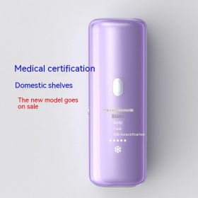Household Sapphire Freezing Point Hair Removal Device Whole Body (Option: T70S Light Purple-UK)